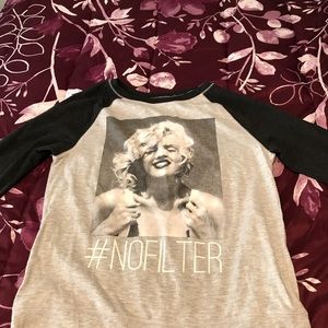 Marilyn Monroe shirt 3/4 length shirt